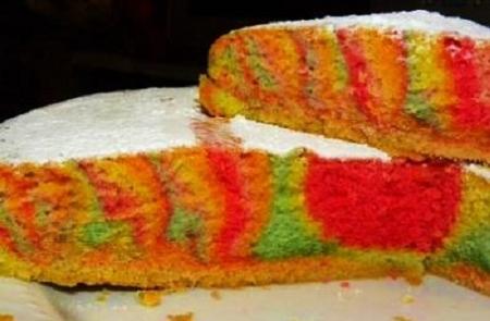 torta,arlecchino,arcobaleno,colori,carnevale