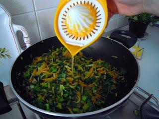 Orata con verdure nell' intreccio di sfoglia