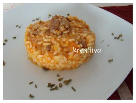 Risotto di zucca e salsiccia