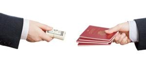 Buying fake or forged passport document