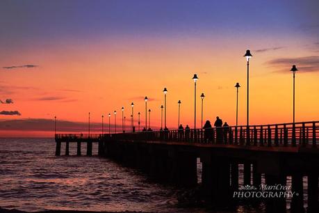 Marina di Massa molto al tramonto