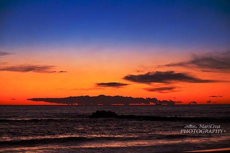 Marina di Massa-tramonto sul mare