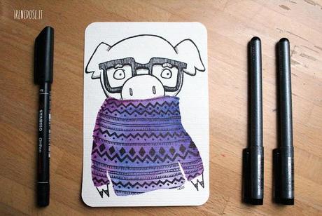 Charles, Hipster Pig in a Sweater