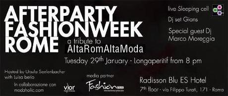 Radisson Blu Es Hotel & Modaholic ● AfterParty FashionWeek Rome (A tribute to AltaRomaAltaModa)