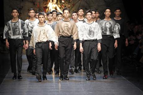 Dolce e Gabbana: Devozione, religiosità e famiglia ● Menswear f/w ’13-‘14