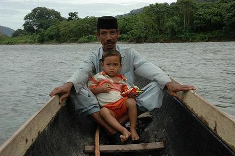 Father taking tenth child home