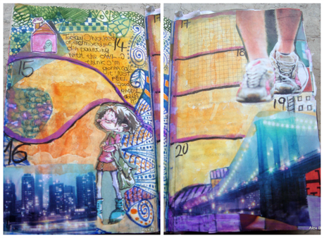 Il Mio Primo Art Journal e le Stramberie del Mio Calendario di Gennaio {Grazie Monica}