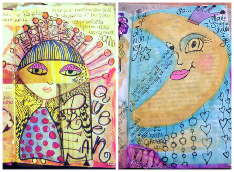 Il Mio Primo Art Journal e le Stramberie del Mio Calendario di Gennaio {Grazie Monica}