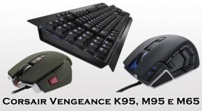 Corsair Vengeance K95, M95 e M65 - Logo