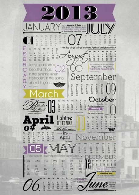 Ispirazioni creative : Il Calendario 2013