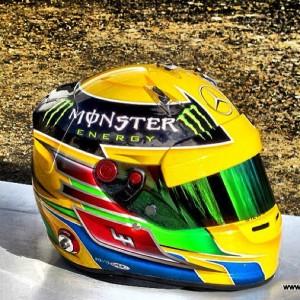 Lewis Hamilton casco 2013