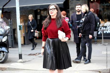 In the Street...Paula...Outside Dolce & Gabbana, Milan Man FW