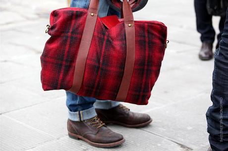 In the Street...Spirit of Scotland Tartan #3 Pitti Uomo, Florence