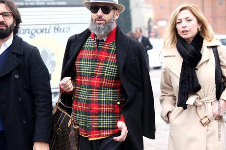 In the Street...Spirit of Scotland Tartan #3 Pitti Uomo, Florence