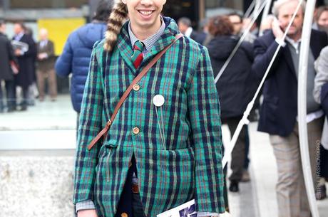 In the Street...Spirit of Scotland Tartan #3 Pitti Uomo, Florence