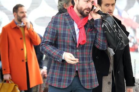 In the Street...Spirit of Scotland Tartan #3 Pitti Uomo, Florence