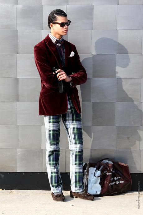 In the Street...Spirit of Scotland Tartan #3 Pitti Uomo, Florence