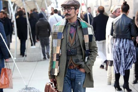 In the Street...Spirit of Scotland Tartan #3 Pitti Uomo, Florence