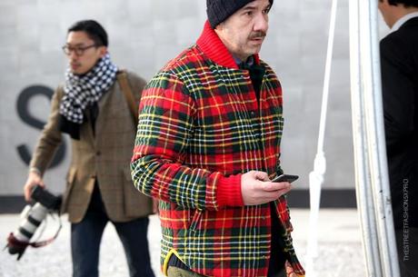 In the Street...Spirit of Scotland Tartan #3 Pitti Uomo, Florence