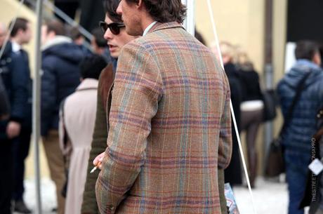 In the Street...Spirit of Scotland Tartan #3 Pitti Uomo, Florence
