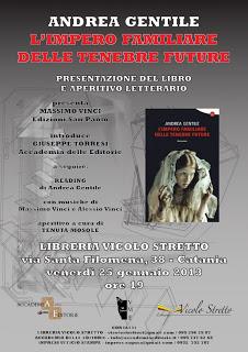 Libreria Vicolo Stretto,  aperitivo letterario con Andrea Gentile