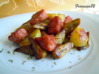 Padellata di zampone, patate e carciofi