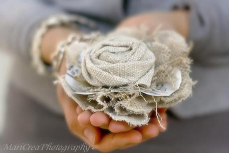 DIY fabric flowers