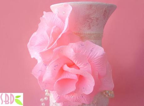 Vaso Shabby Chic (MIxed Media) - Shabby Chic Vase