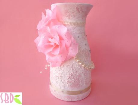 Vaso Shabby Chic (MIxed Media) - Shabby Chic Vase