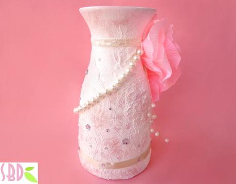 Vaso Shabby Chic (MIxed Media) - Shabby Chic Vase