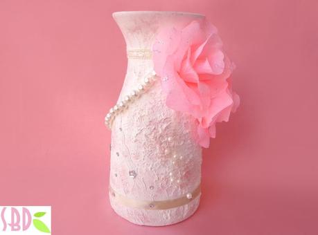 Vaso Shabby Chic (MIxed Media) - Shabby Chic Vase