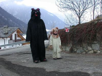 Valle d'Aosta carnival in Italy