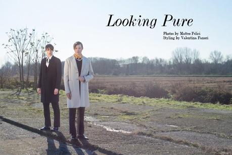 LOOKING PURE THE FASHIONISTO EDITORIAL MATTEO FELICI VALENTINA FANORI MODELS OLE BOIE STEFAN KNEZEVIC INDEPENDENT MEN