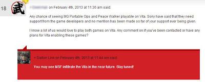 Metal Gear Solid Peace Walker in arrivo anche su PS Vita ?