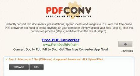 PDFconv - applicazione gratuita per convertire tutti i tipi di file e documenti in PDF