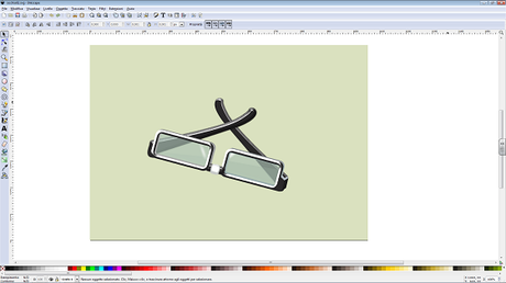 Il risultato finale in Inkscape