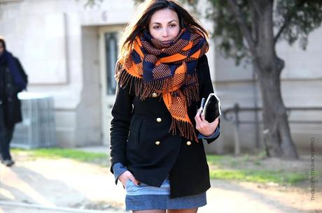 In the Street...Scarf Cape...Milan, Paris & Florence