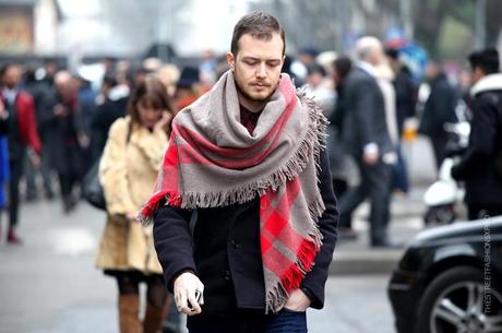 In the Street...Scarf Cape...Milan, Paris & Florence