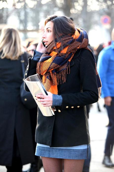 In the Street...Scarf Cape...Milan, Paris & Florence