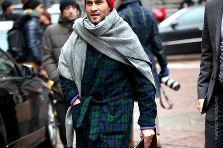 In the Street...Scarf Cape...Milan, Paris & Florence