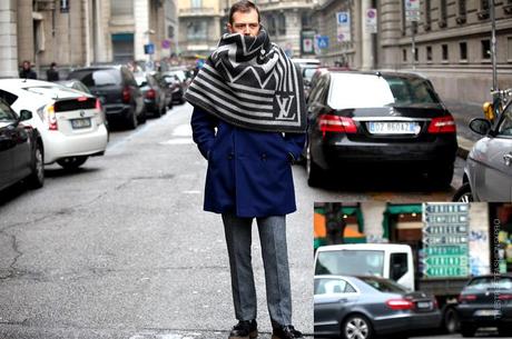 In the Street...Scarf Cape...Milan, Paris & Florence