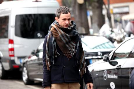 In the Street...Scarf Cape...Milan, Paris & Florence