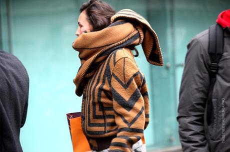 In the Street...Scarf Cape...Milan, Paris & Florence