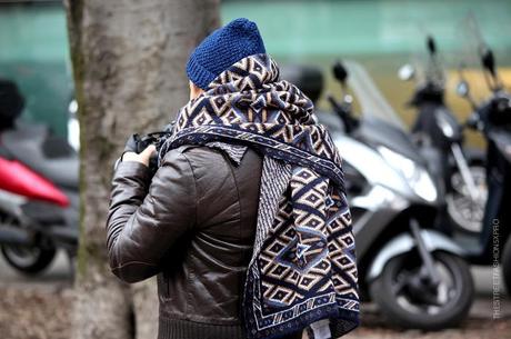 In the Street...Scarf Cape...Milan, Paris & Florence