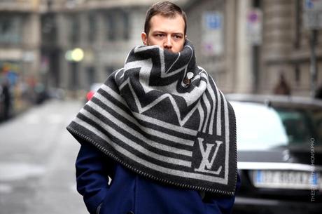 In the Street...Scarf Cape...Milan, Paris & Florence