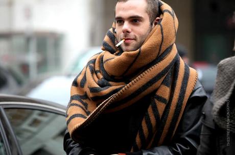 In the Street...Scarf Cape...Milan, Paris & Florence