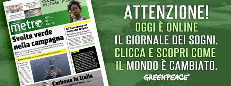 Attenzione. Il mondo è cambiato. Il giornale più bello di sempre è on-line. Parola di @greenpeace