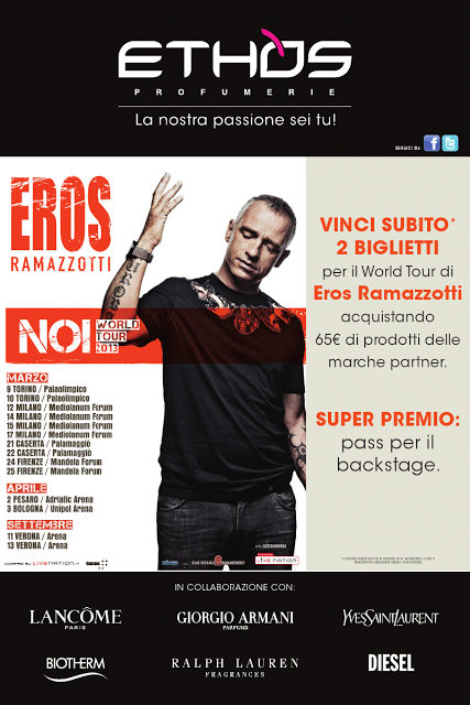 Ethos profumerie ti regala la musica di Eros Ramazzotti