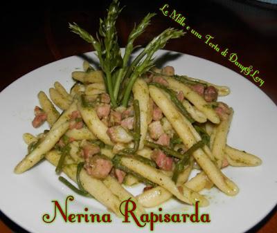 FUSILLI CALABRESI CON ASPARAGI E PANCETTA