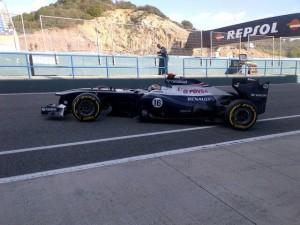 Pastor Maldonado Jerez pitlane 2013